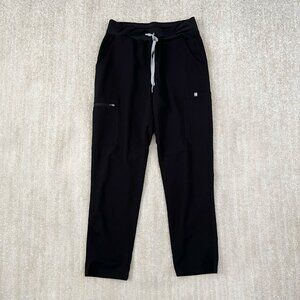Figs Yola High Waisted Skinny Scrub Pants in Black M